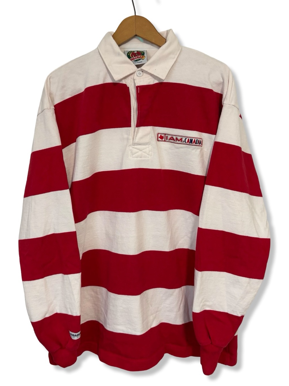 Vintage 90s Molson Canadian Heavyweight Barbarian Rugby Shirt